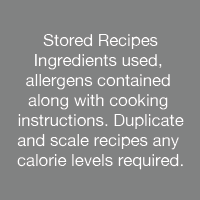 Compliant Recipe data