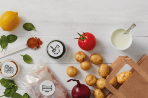 fresh food ready for recipes